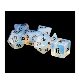 Polyhedral Stone Dice Set: Opalite