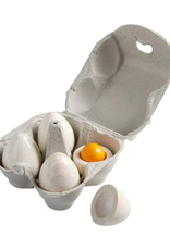 Wooden Eggs with Removable Yolk Play Food