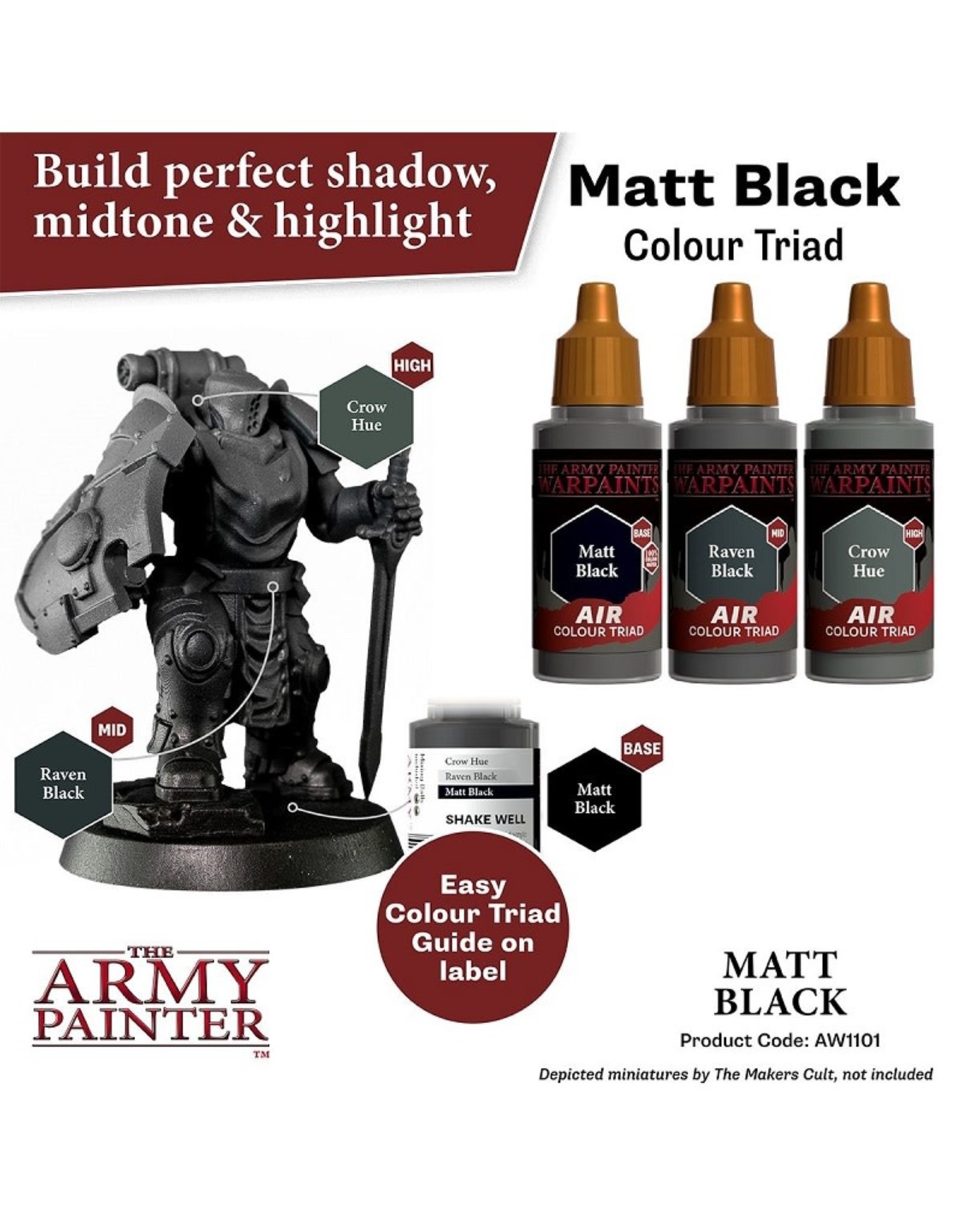 The Army Painter Warpaint Air: Matt Black (18ml)
