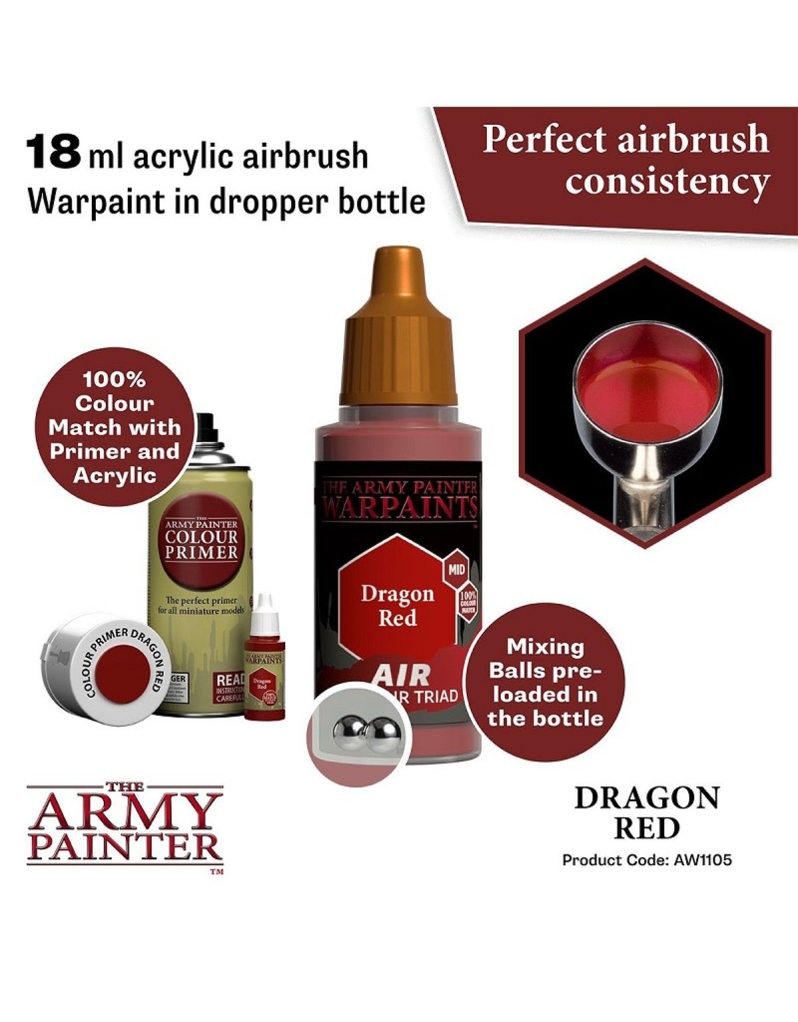 The Army Painter Warpaint Air: Dragon Red (18ml)