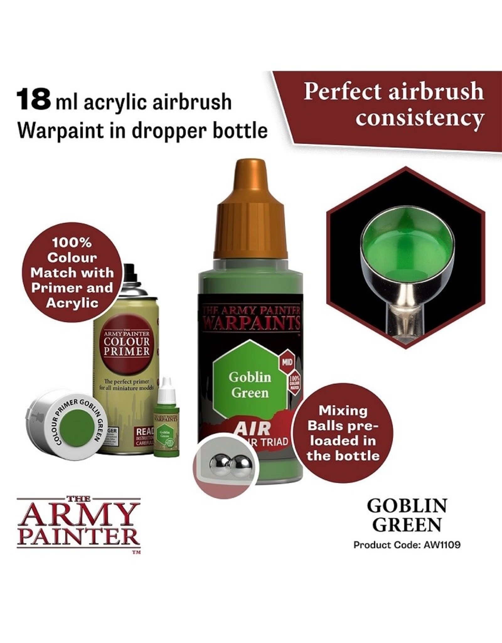 The Army Painter Warpaint Air: Goblin Green (18ml)