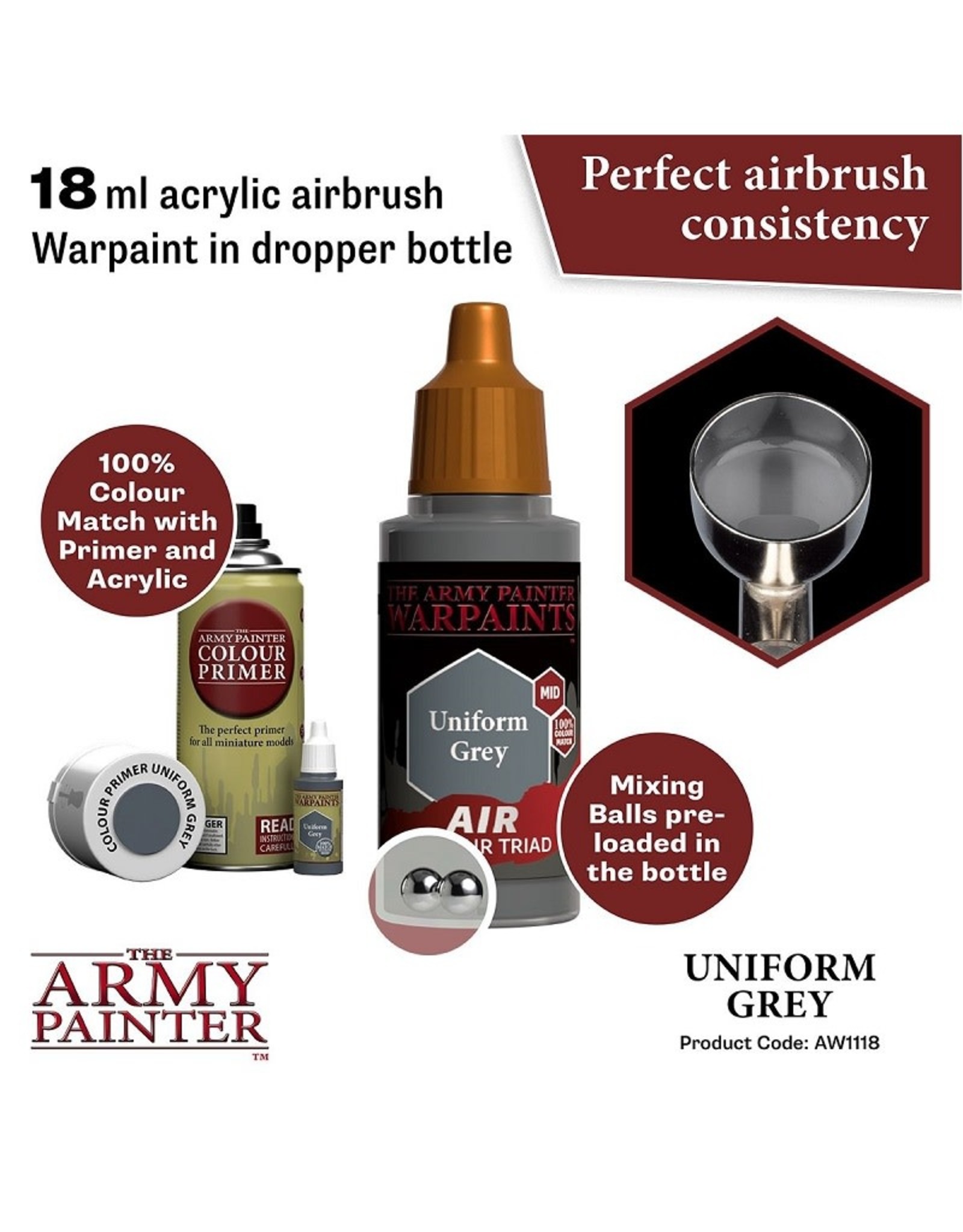 The Army Painter Warpaint Air: Uniform Grey (18ml)