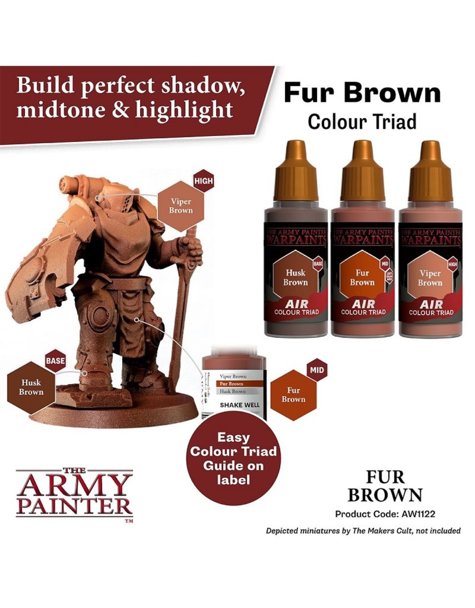 The Army Painter Warpaint Air: Fur Brown (18ml)