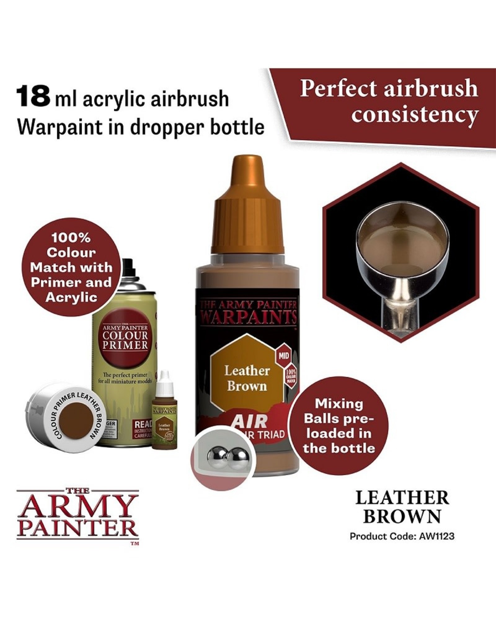 The Army Painter Warpaint Air: Leather Brown (18ml)