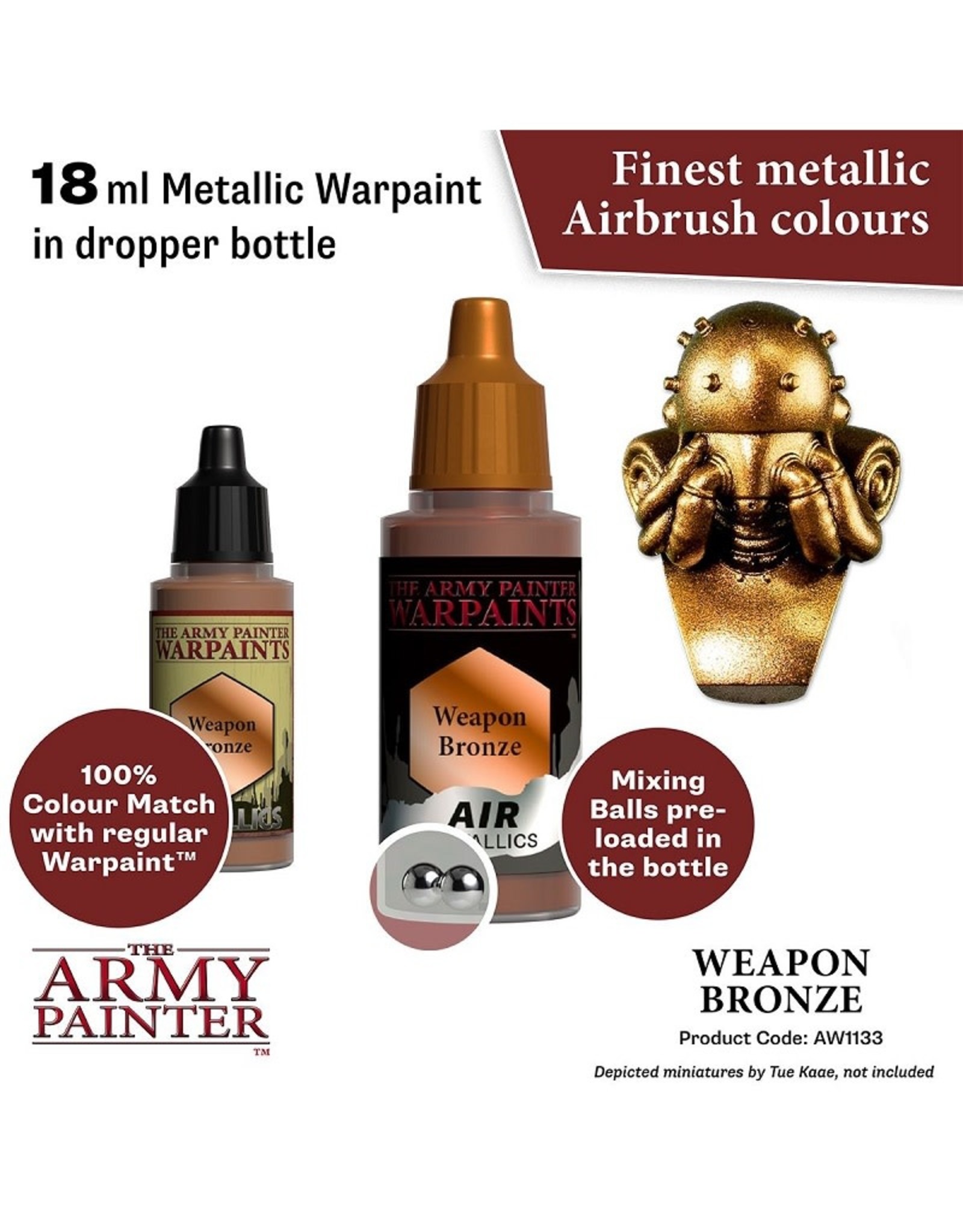 The Army Painter Warpaint Air: Metallics - Weapon Bronze (18ml)