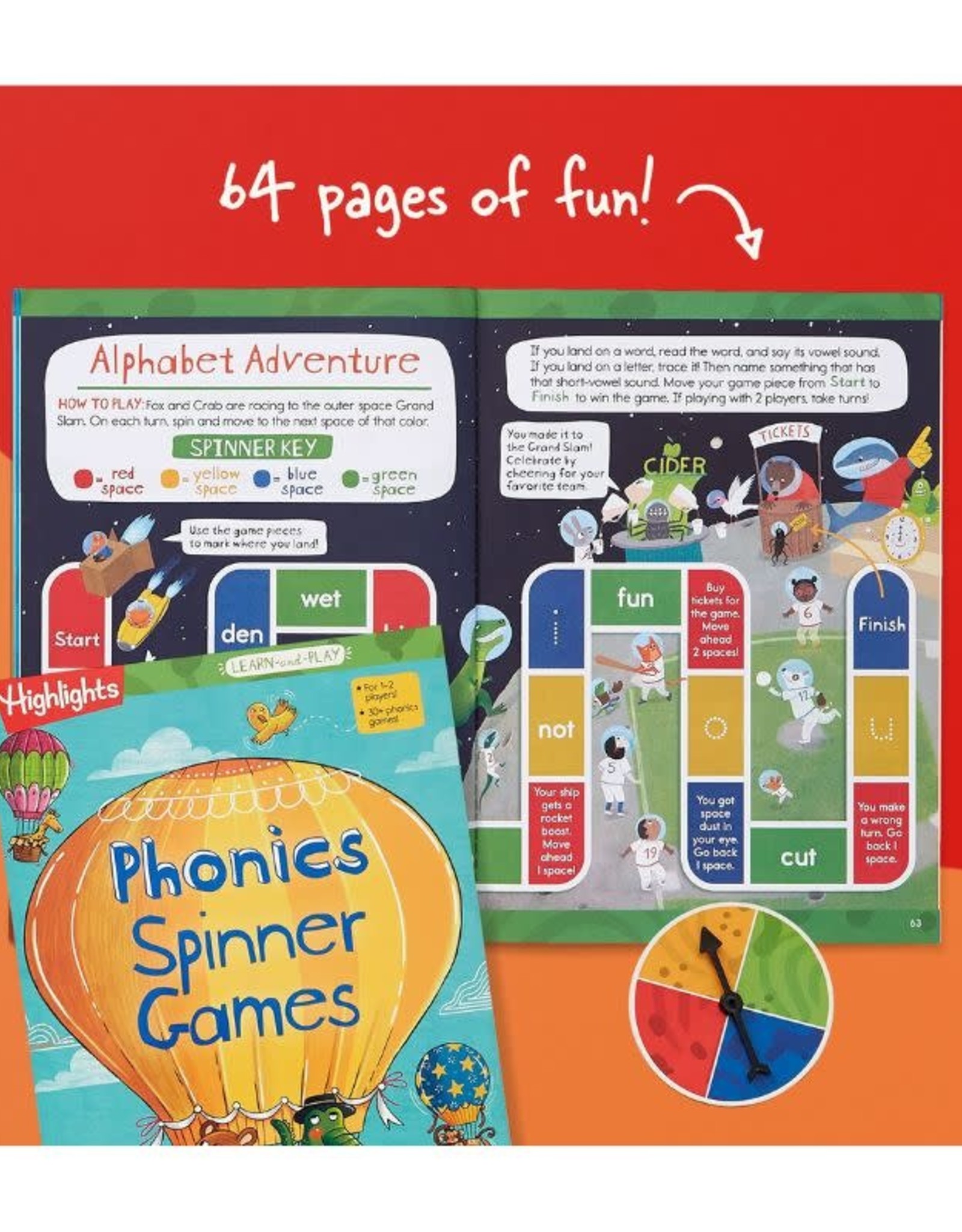 Penguin Random House Highlights - Learn and Play: Phonics Spinner Games