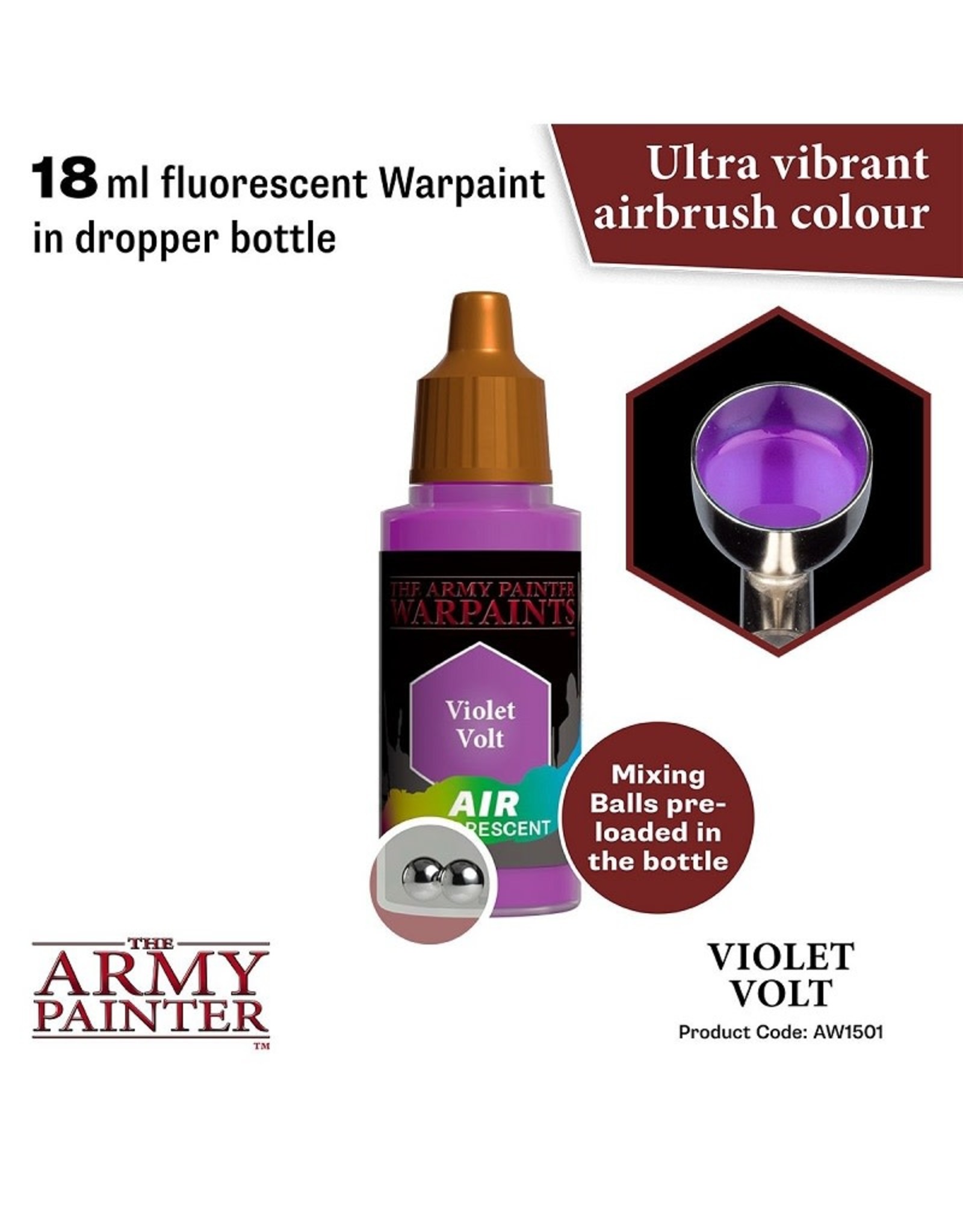 The Army Painter Warpaint Air: Flourescent - Violet Volt (18ml)