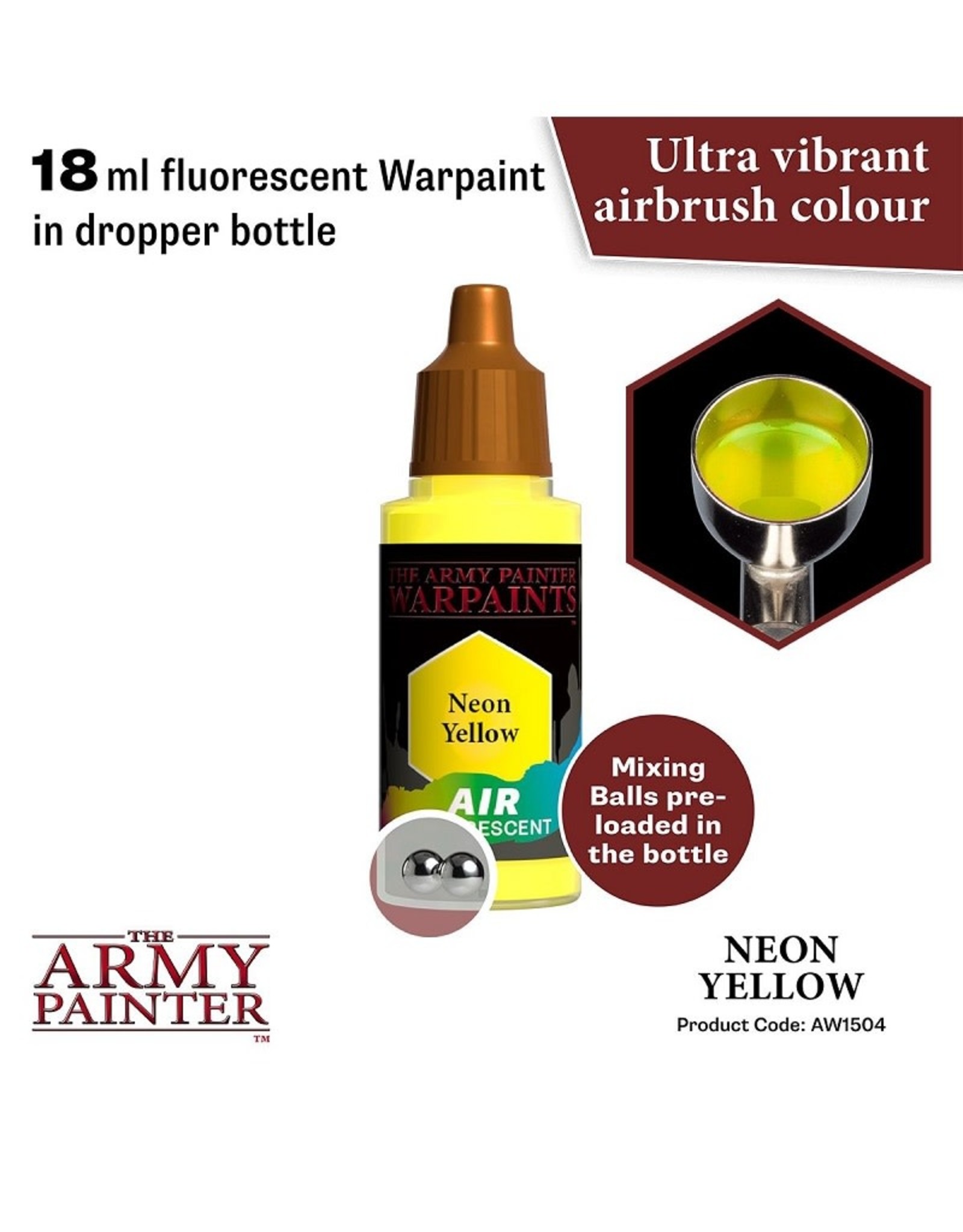 The Army Painter Warpaint Air: Flourescent - Neon Yellow (18ml)