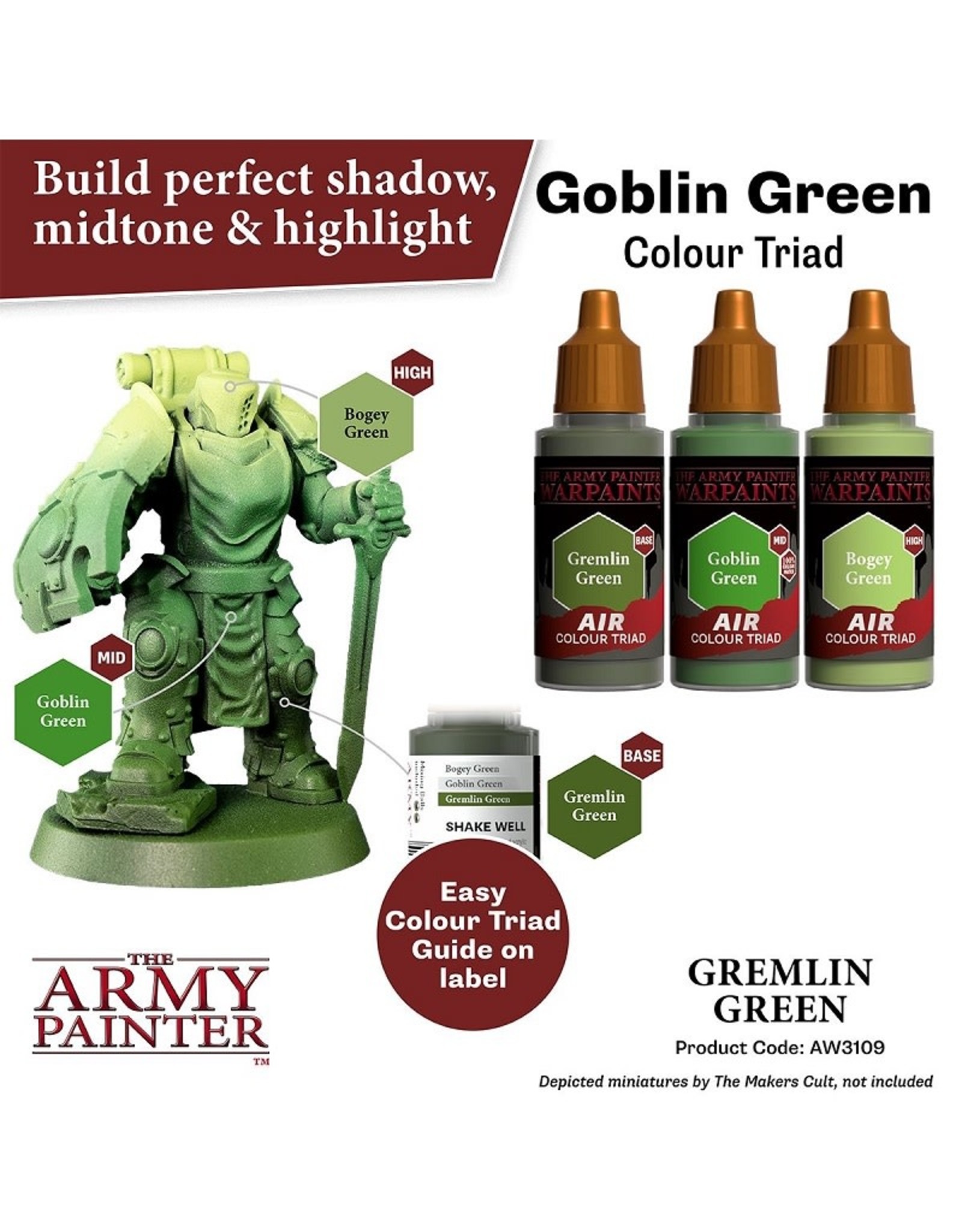 The Army Painter Warpaint Air: Gremlin Green (18ml)