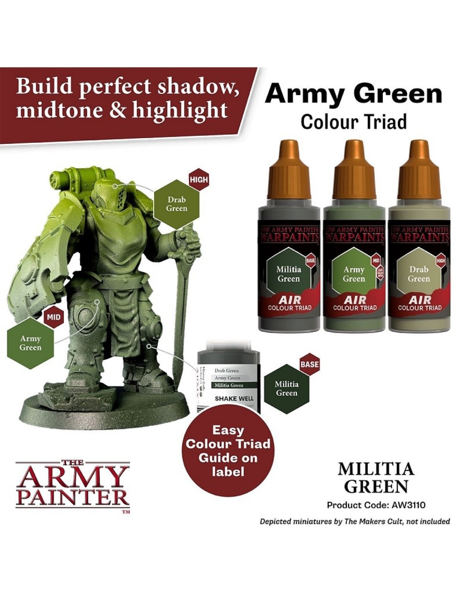 The Army Painter Warpaint Air: Militia Green (18ml)