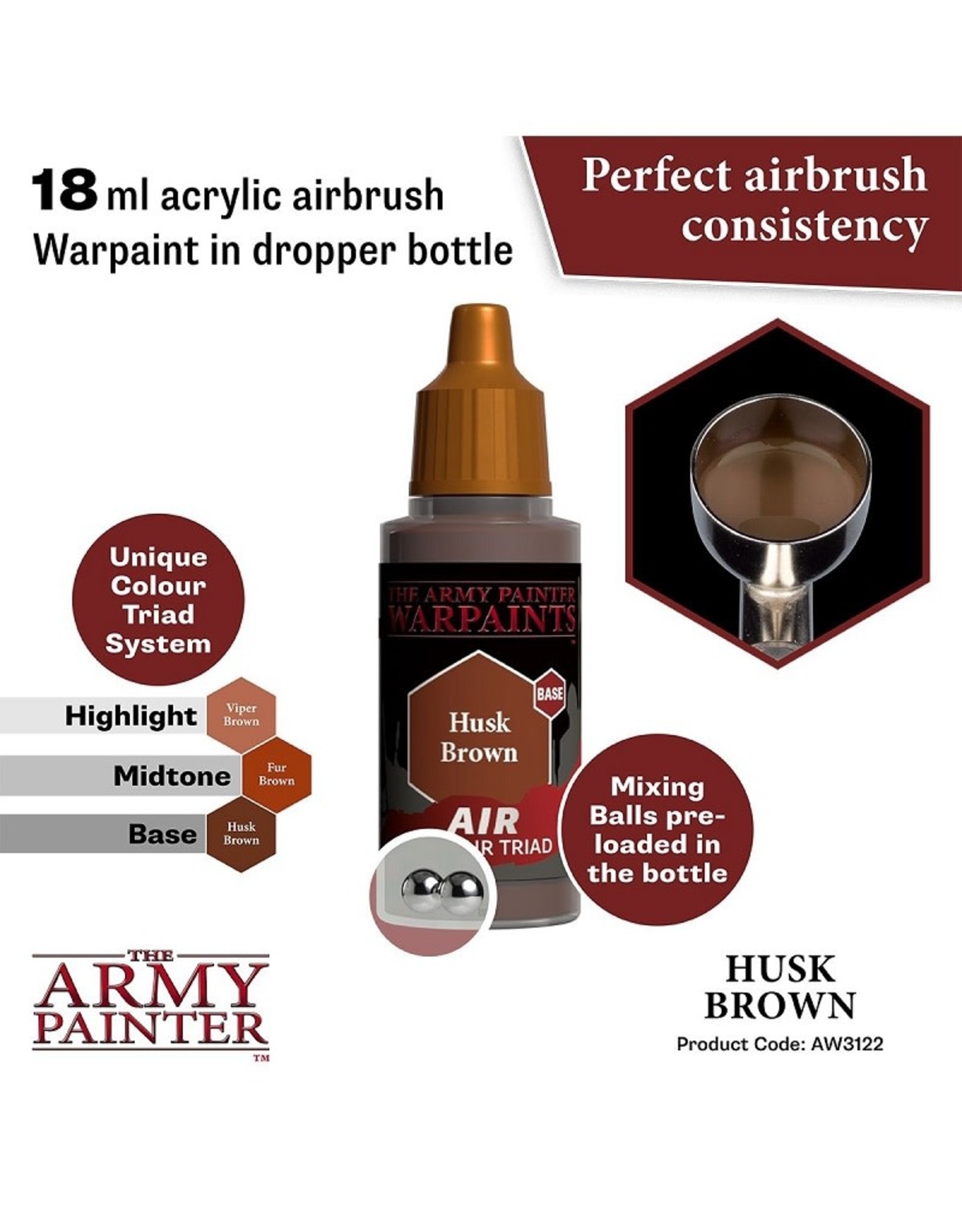 The Army Painter Warpaint Air: Husk Brown (18ml)