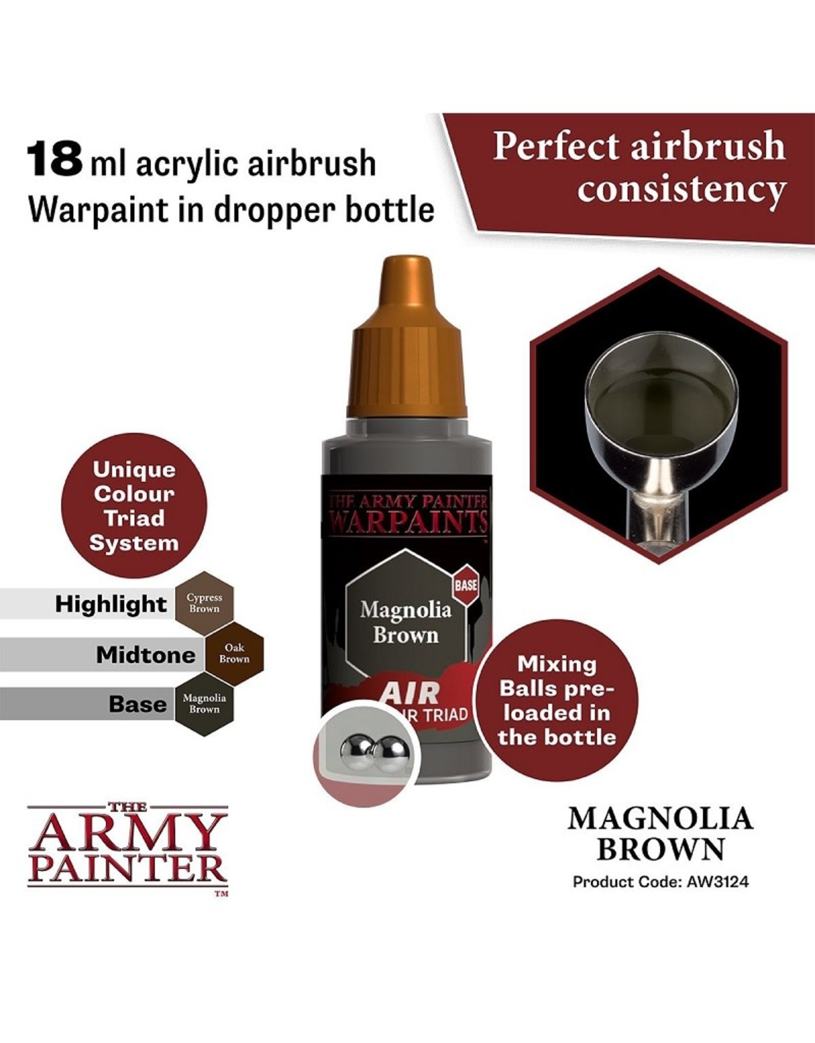 The Army Painter Warpaint Air: Magnolia Brown (18ml)