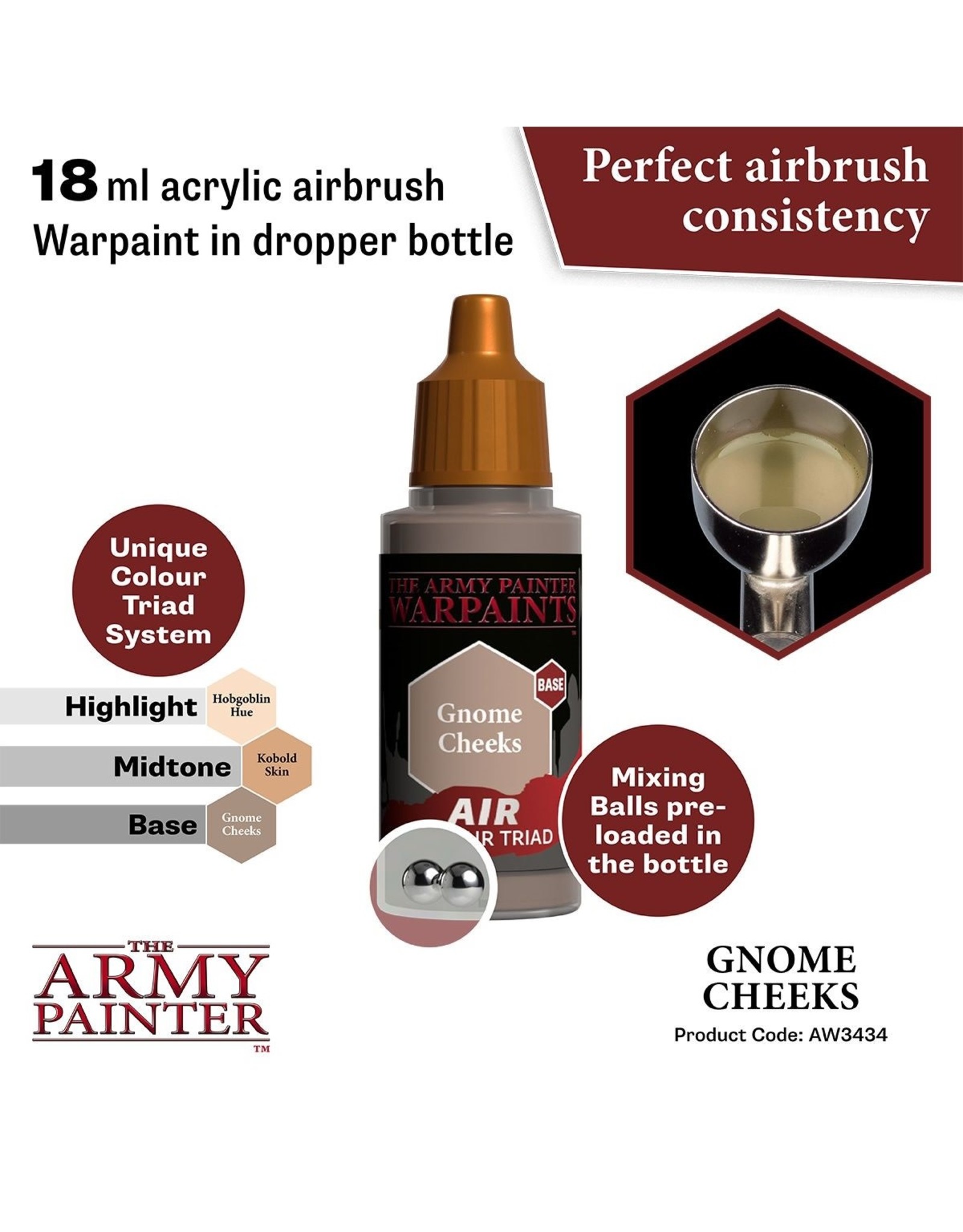 The Army Painter Warpaint Air: Gnome Cheeks (18ml)