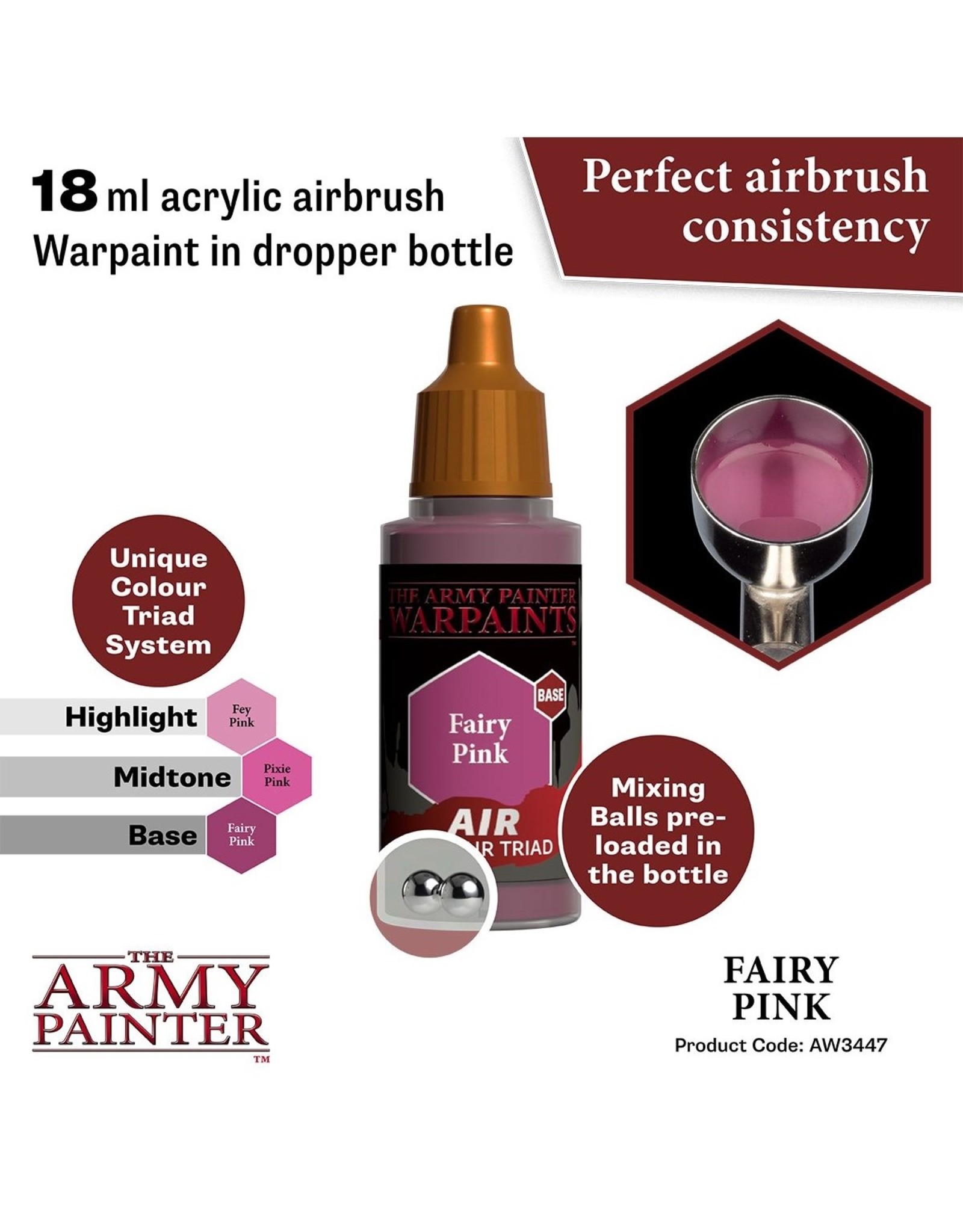 The Army Painter Warpaint Air: Fairy Pink (18ml)