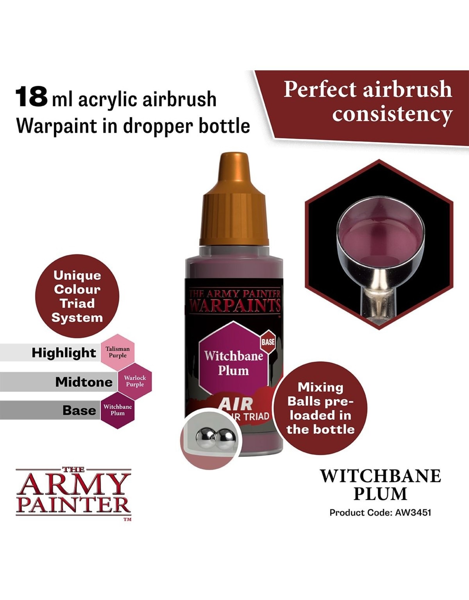 The Army Painter Warpaint Air: Witchbane Plum (18ml)