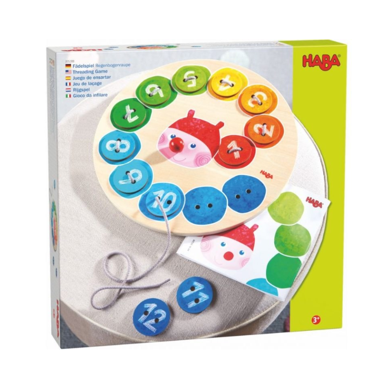 Threading Game Rainbow Caterpillar Family Fun Hobbies
