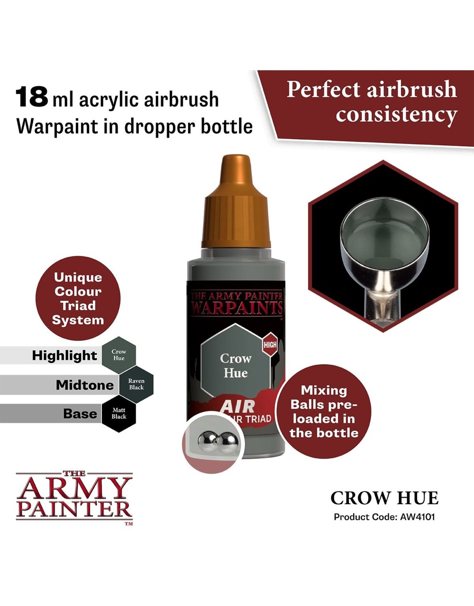 The Army Painter Warpaint Air: Crow Hue (18ml)