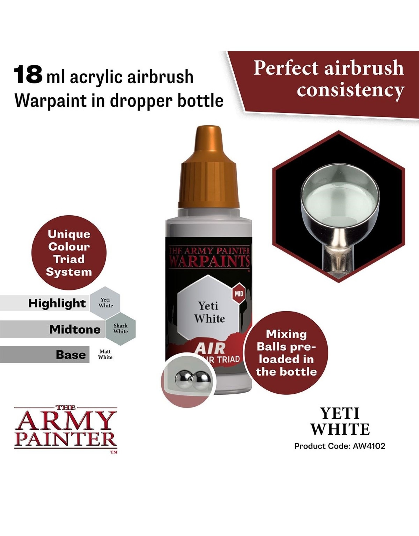 The Army Painter Warpaint Air: Yeti White (18ml)