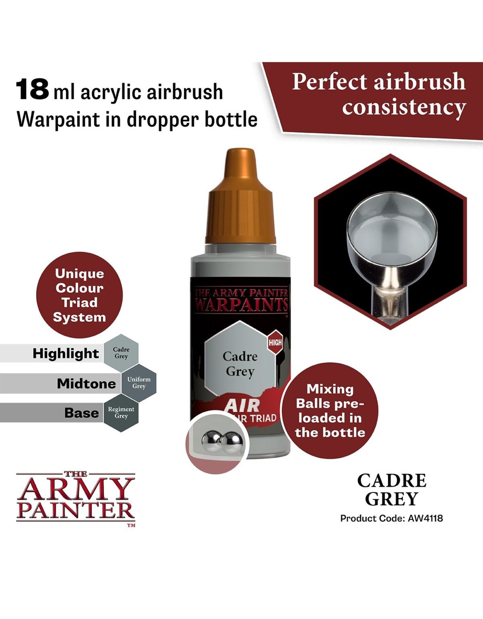 The Army Painter Warpaint Air: Cadre Grey (18ml)