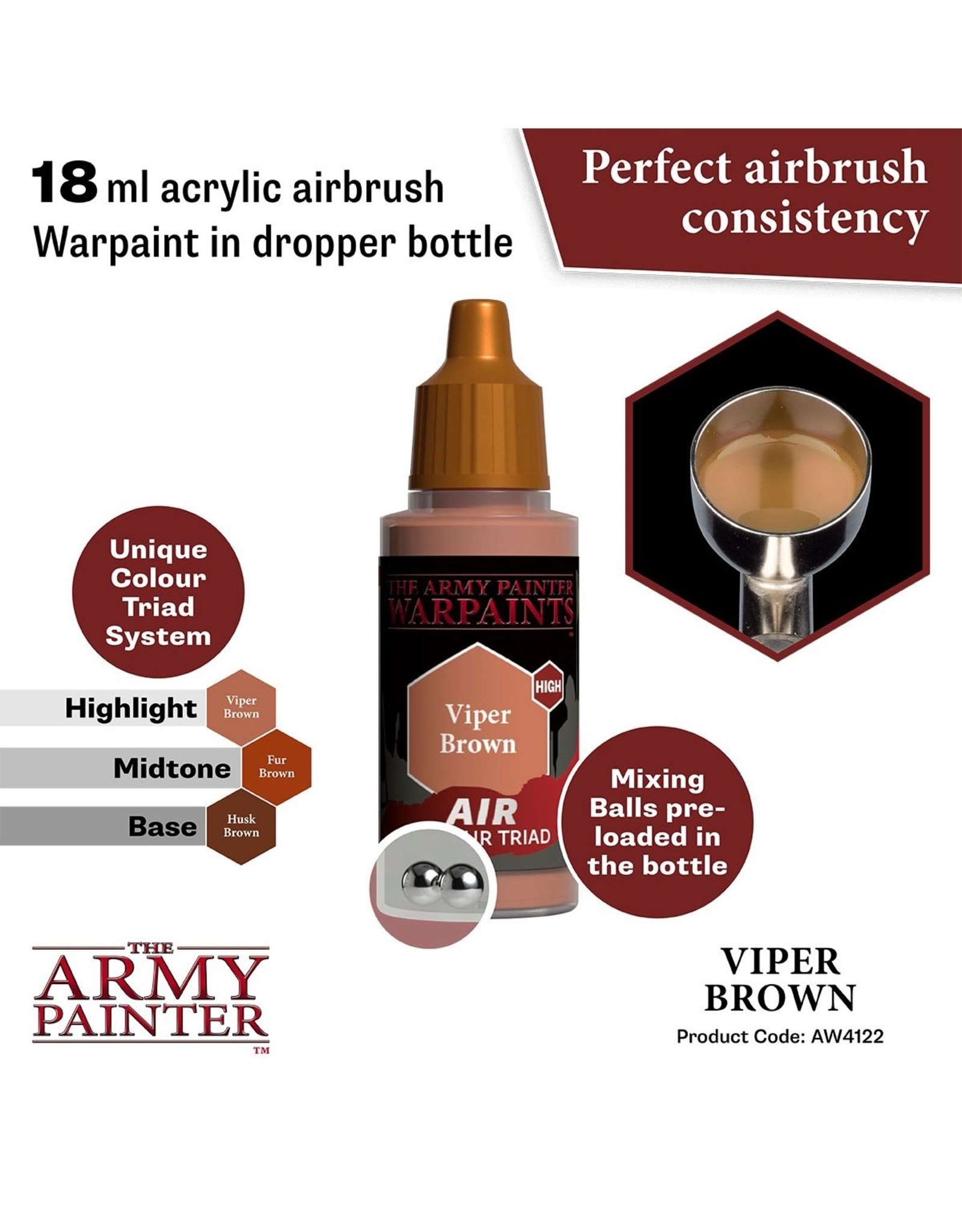 The Army Painter Warpaint Air: Viper Brown (18ml)