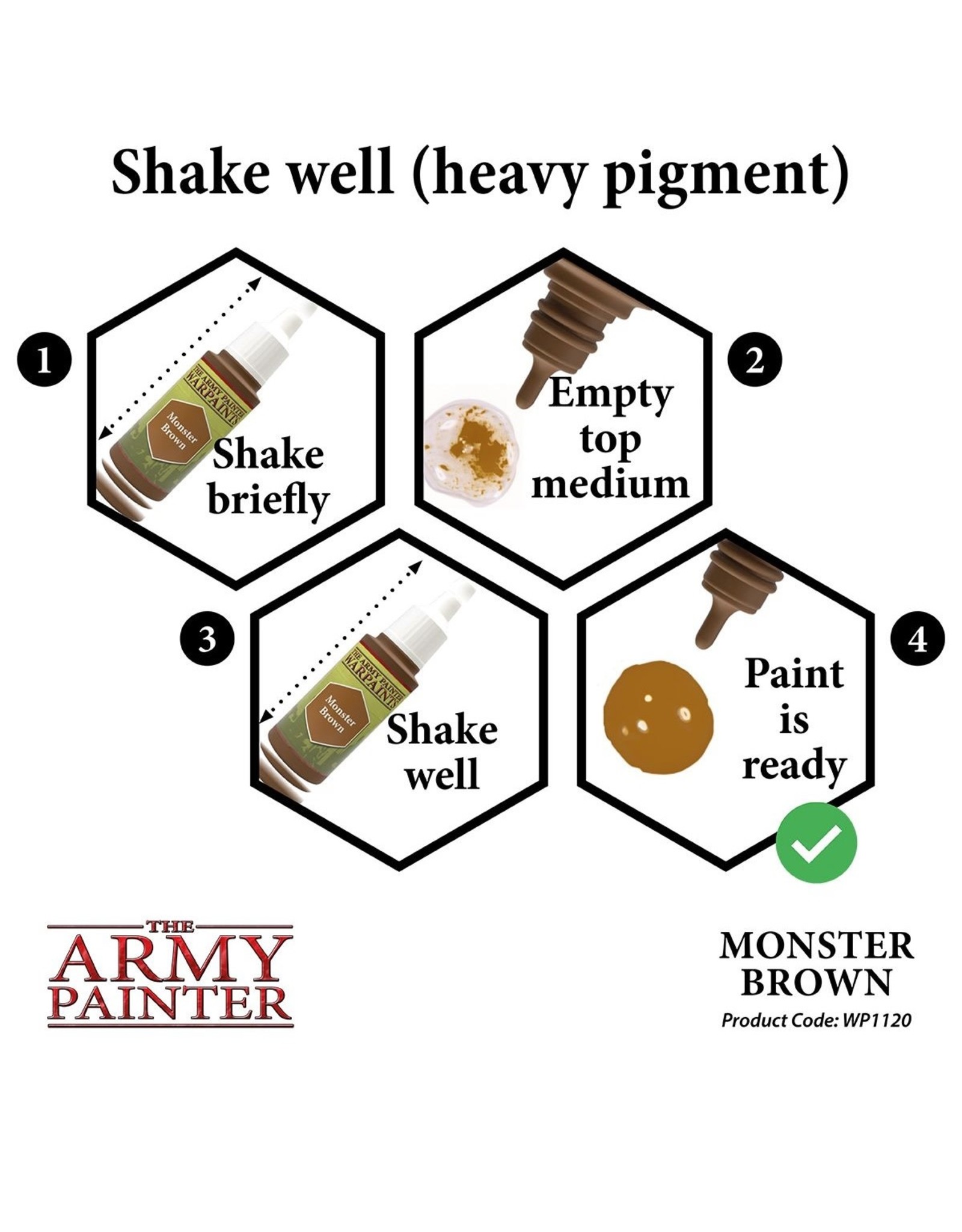 The Army Painter Warpaint: Monster Brown (18ml)