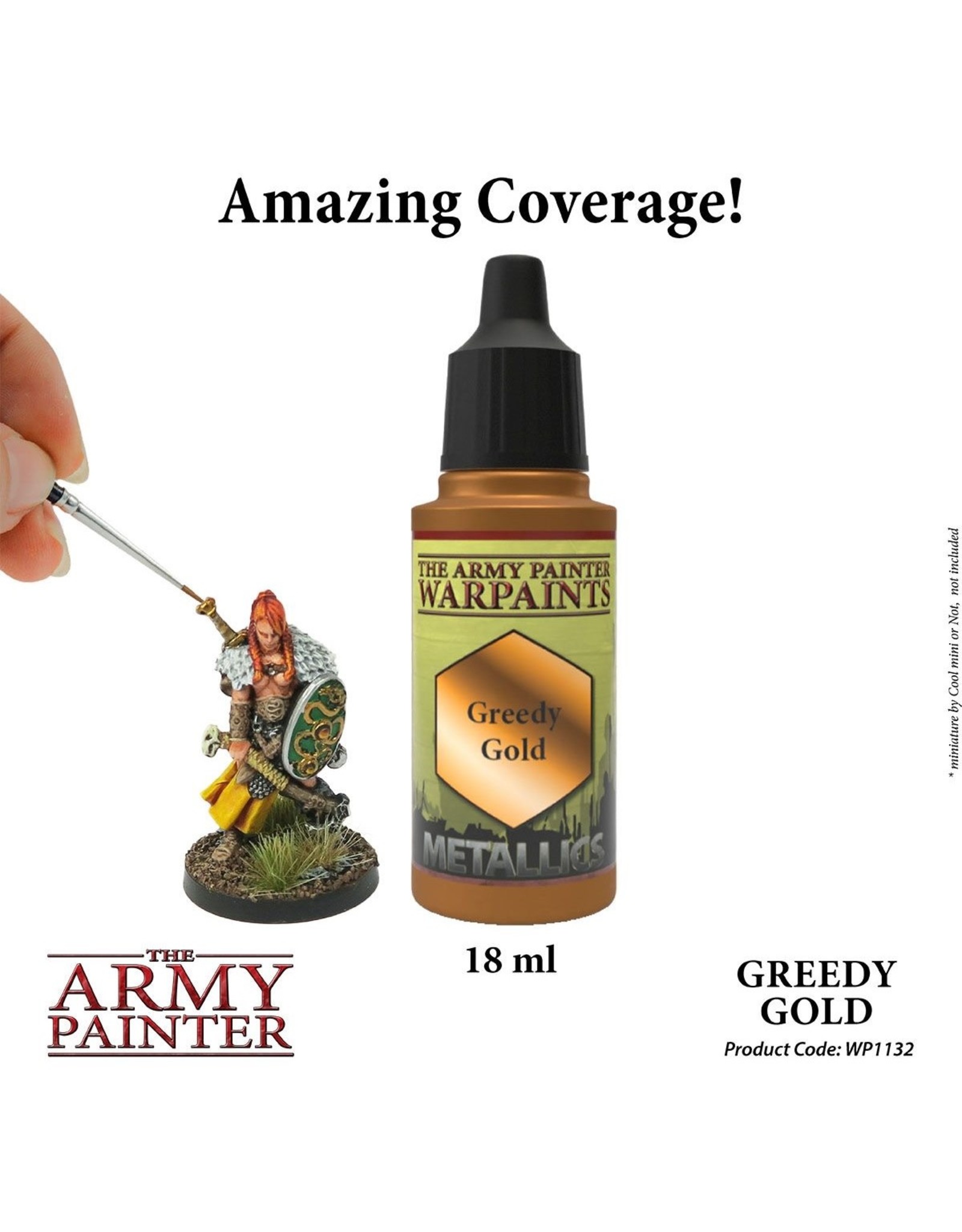 The Army Painter Warpaint: Metallics - Greedy Gold (18ml)