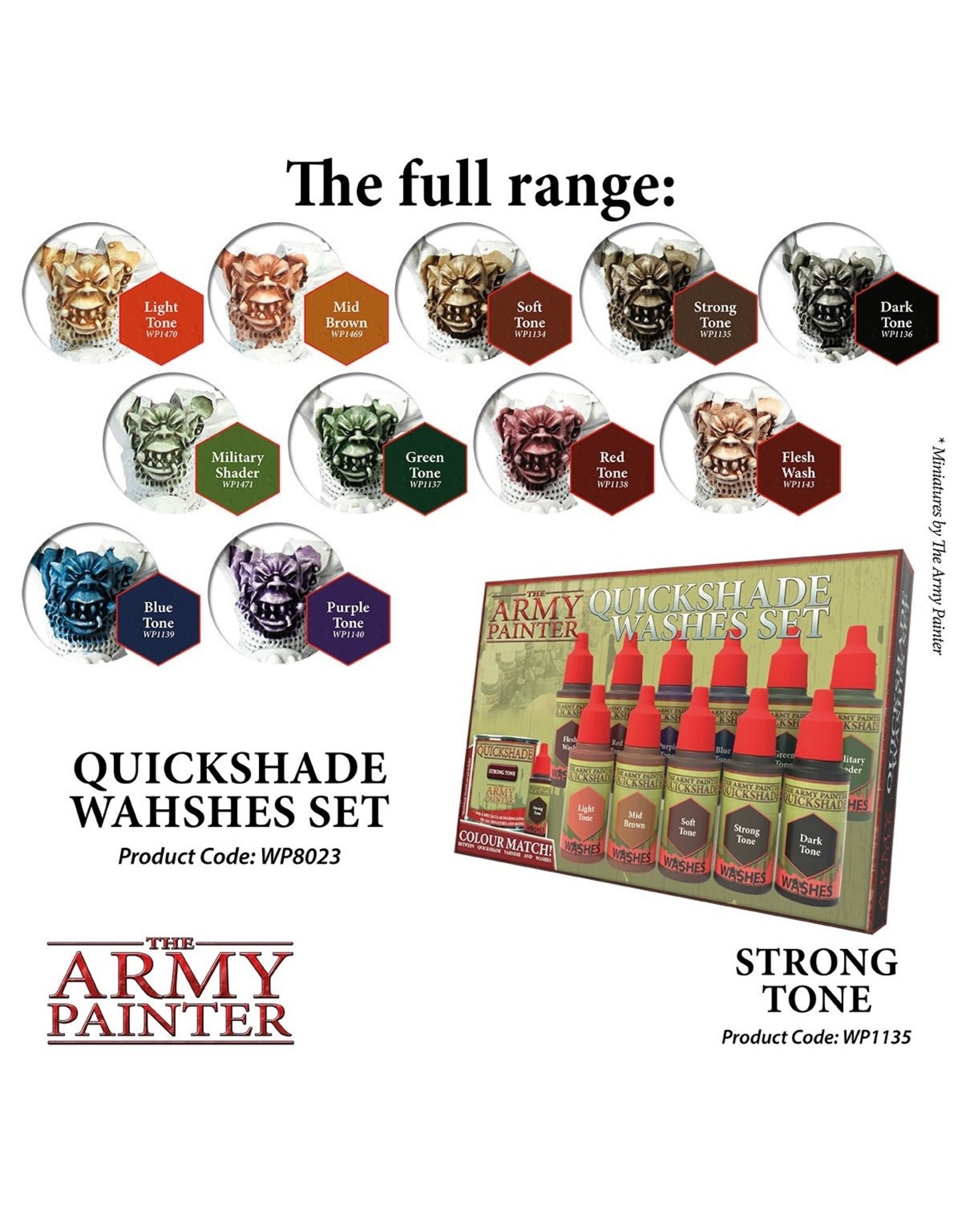 The Army Painter Warpaint: Quickshade - Strong Tone (18ml)