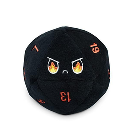 TeeTurtle Non-Reversible D20 Plush: Black Rage