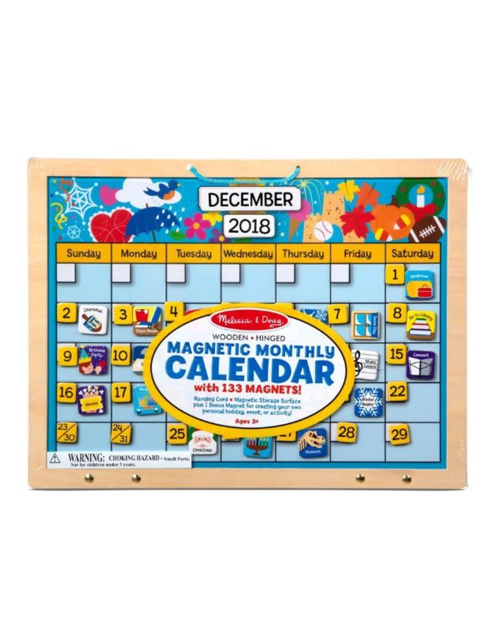 Melissa and Doug Magnetic Monthly Wooden Calendar