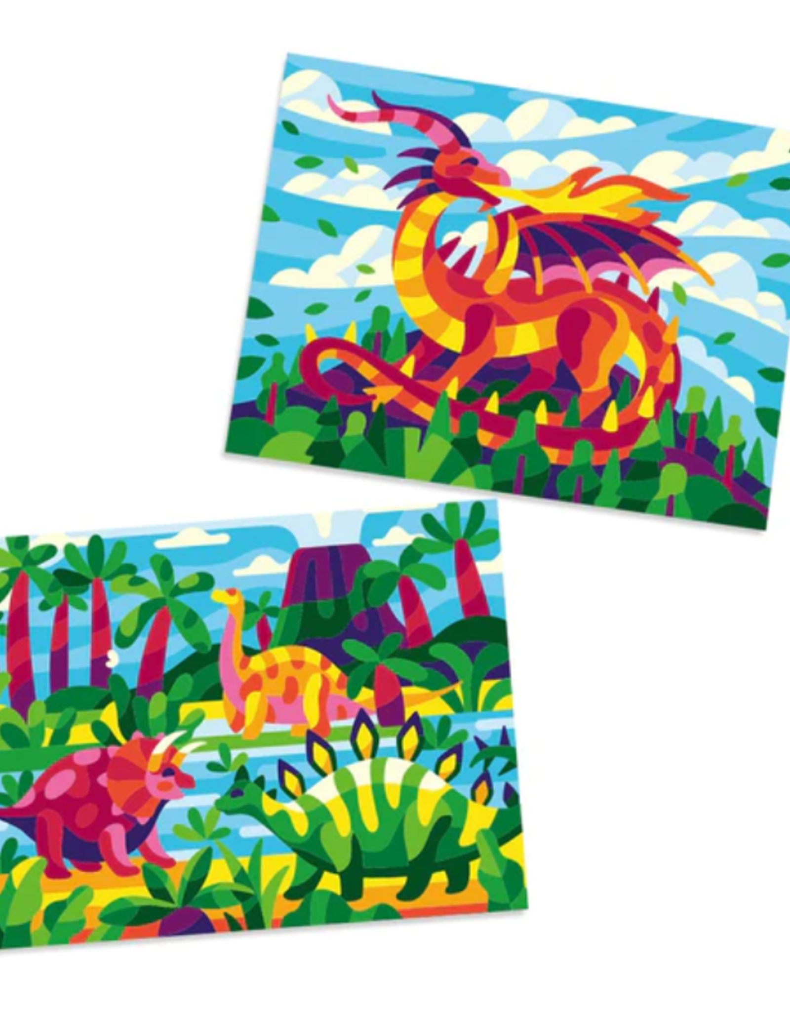 Winnie's Picks Paint by Numbers for Kids: Dinosaurs & Dragon - 9.5x7
