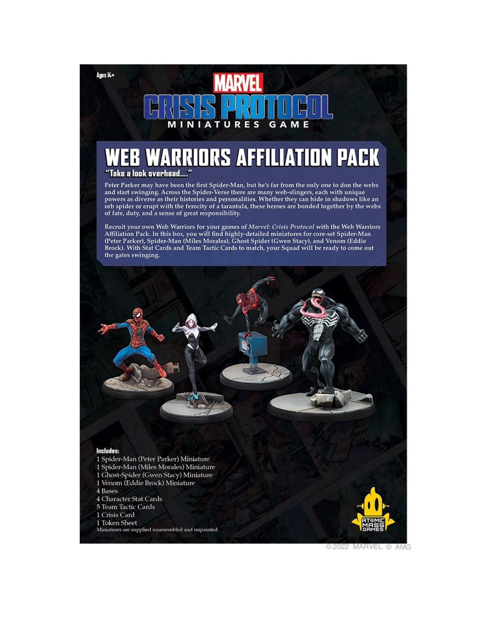 Atomic Mass Games Marvel Crisis Protocol: Affiliation Pack - Web Warriors