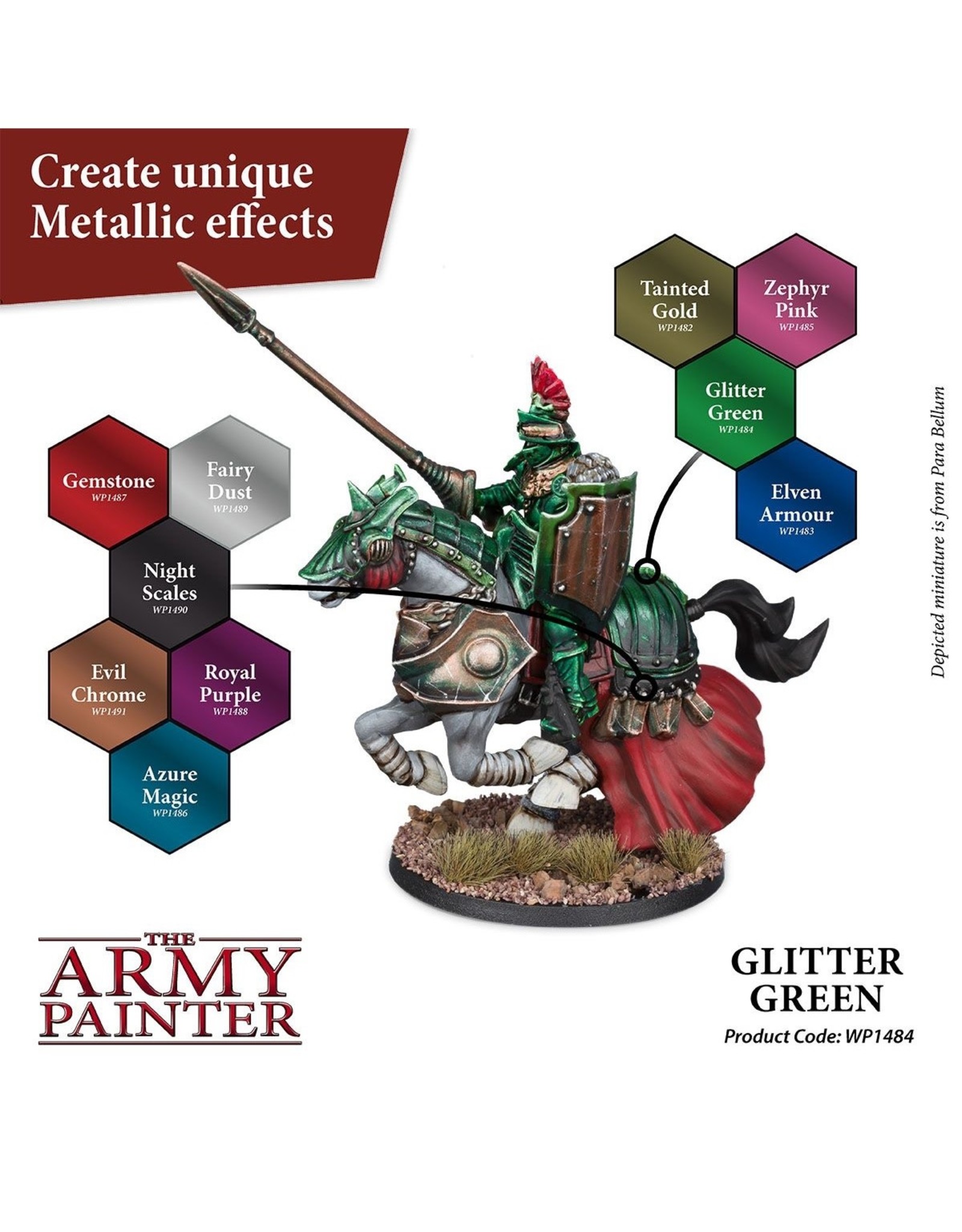 The Army Painter Warpaint: Metallics - Glitter Green (18ml)