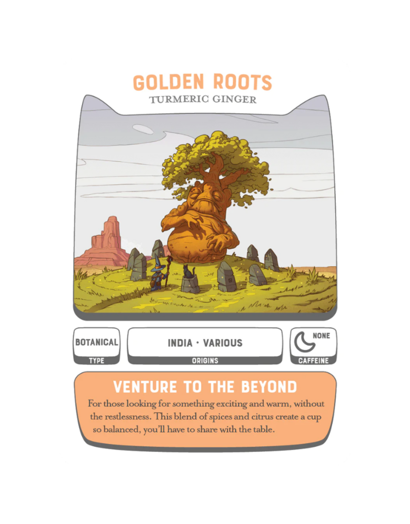 Many Worlds Tavern Loose Leaf Tea: Golden Roots (7oz/198g)