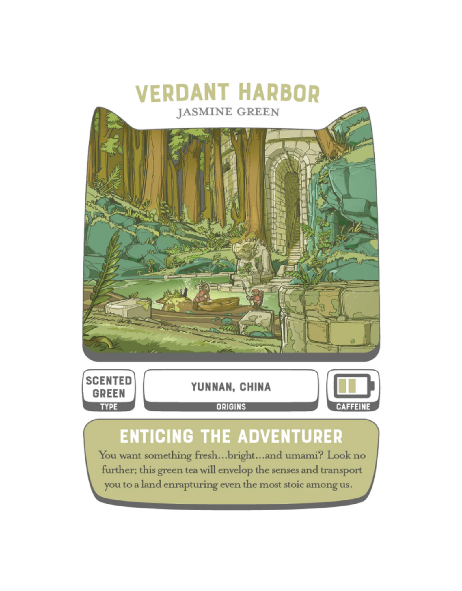 Many Worlds Tavern Loose Leaf Tea: Verdant Harbor (6oz/170g)