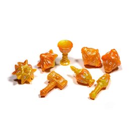 PolyHero PolyHero Cleric 8 Dice Set: Sunstorm