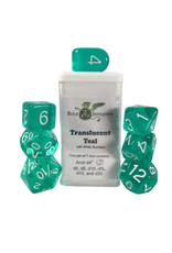 Role 4 Initiative Polyhedral Dice Set: Translucent - Teal