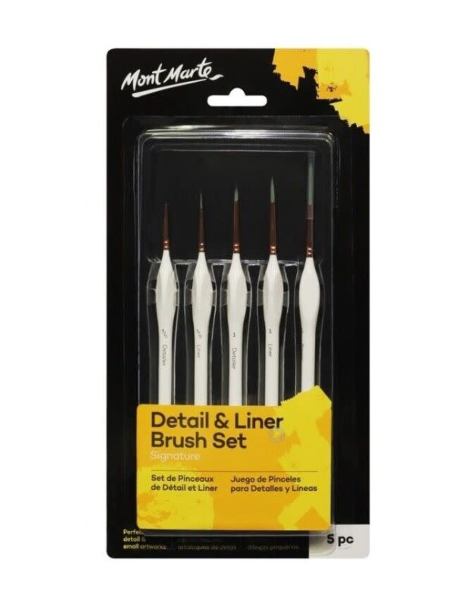 Mont Marte Fine Detail Brush Set 10pc