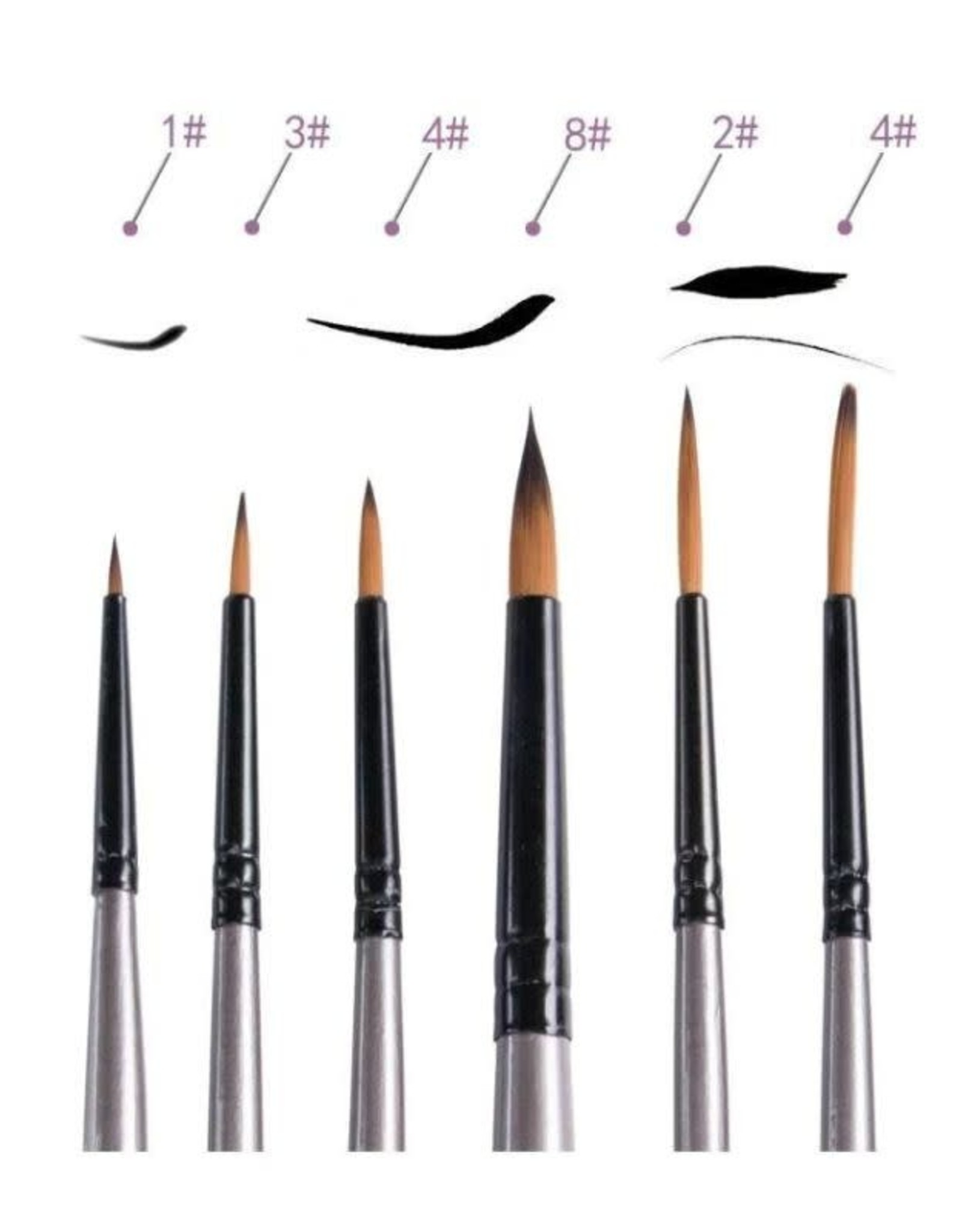 Mont Marte USA Gallery Series Acrylic Brush Set (6 pcs)