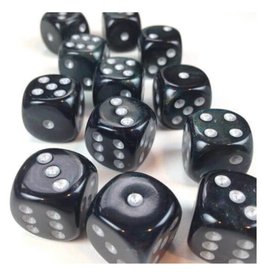 (S/O) 16mm D6 Dice Block: Borealis Smoke w/Silver