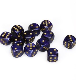 (S/O) 16mm D6 Dice Block: Scarab Royal Blue w/Gold