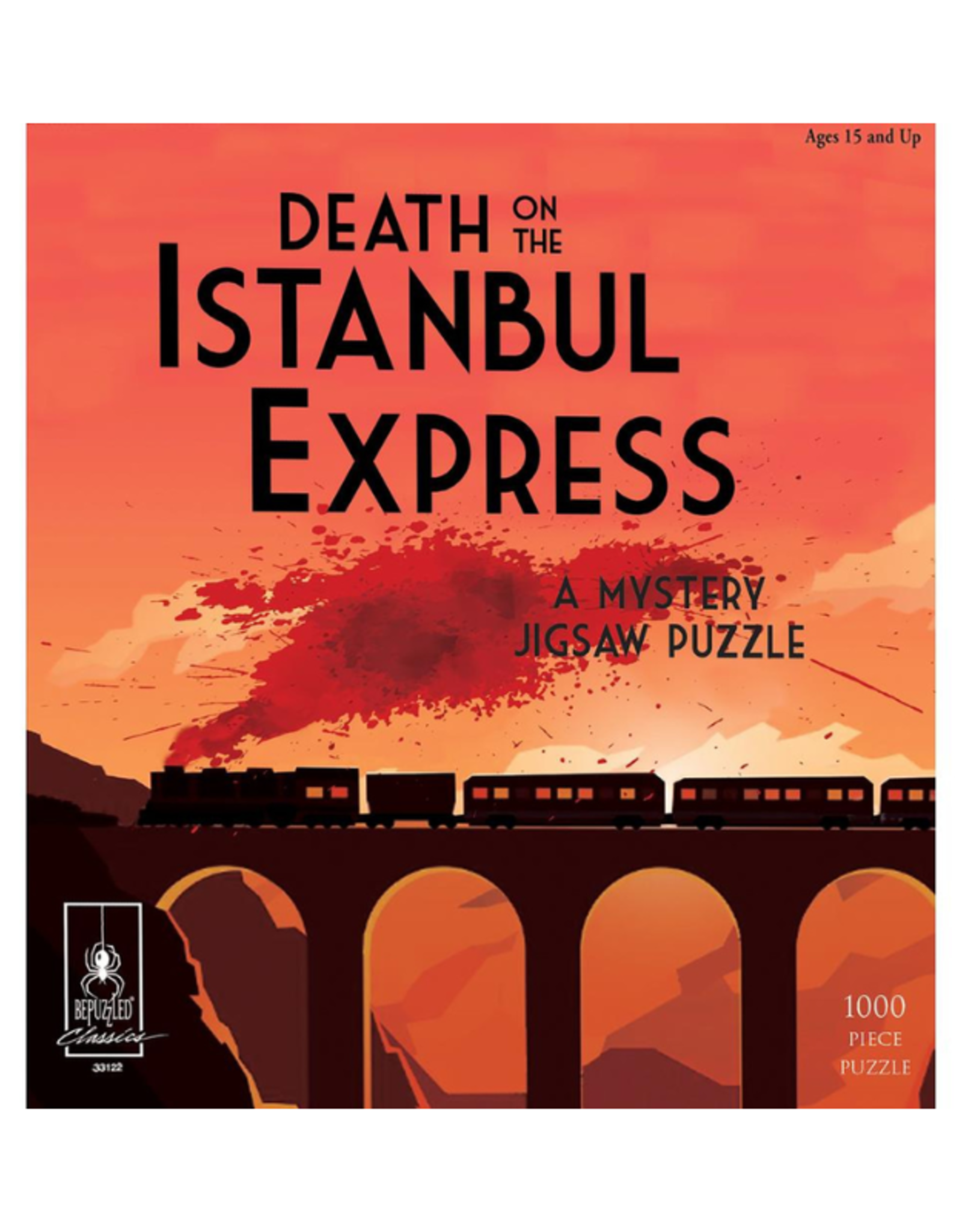 The Orient Express - Death on the Istanbul Express -  Classic Mystery Jigsaw Puzzle (1000pc)