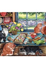 Cobble Hill Puzzle Company Garden Shed Cats (35pc)