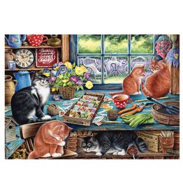 Cobble Hill Puzzle Company Garden Shed Cats (35pc)