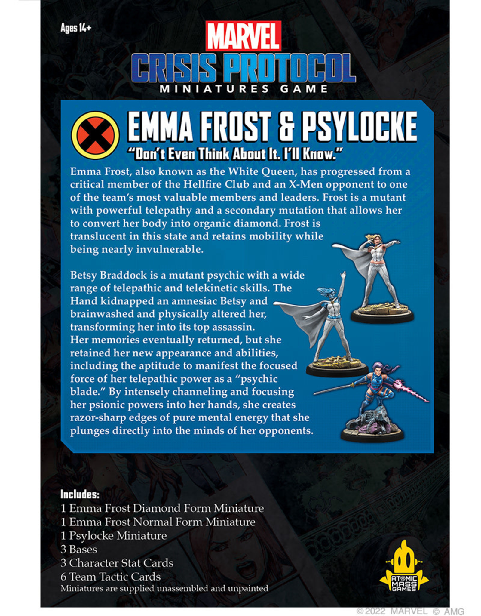 Atomic Mass Games Marvel Crisis Protocol: Emma Frost and Psylocke
