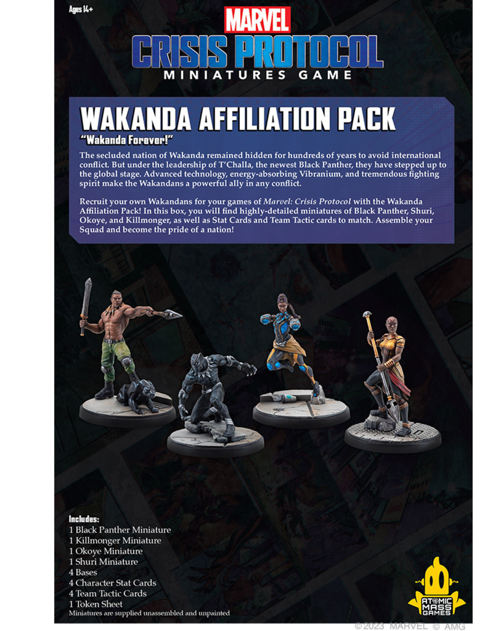 Atomic Mass Games Marvel Crisis Protocol: Affiliation Pack - Wakanda