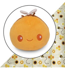 TeeTurtle Plushie Tote: Yellow Bee & Honeycomb