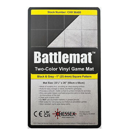 Reversible Battlemat: Black-Grey 1" Squares (23½" x 26")