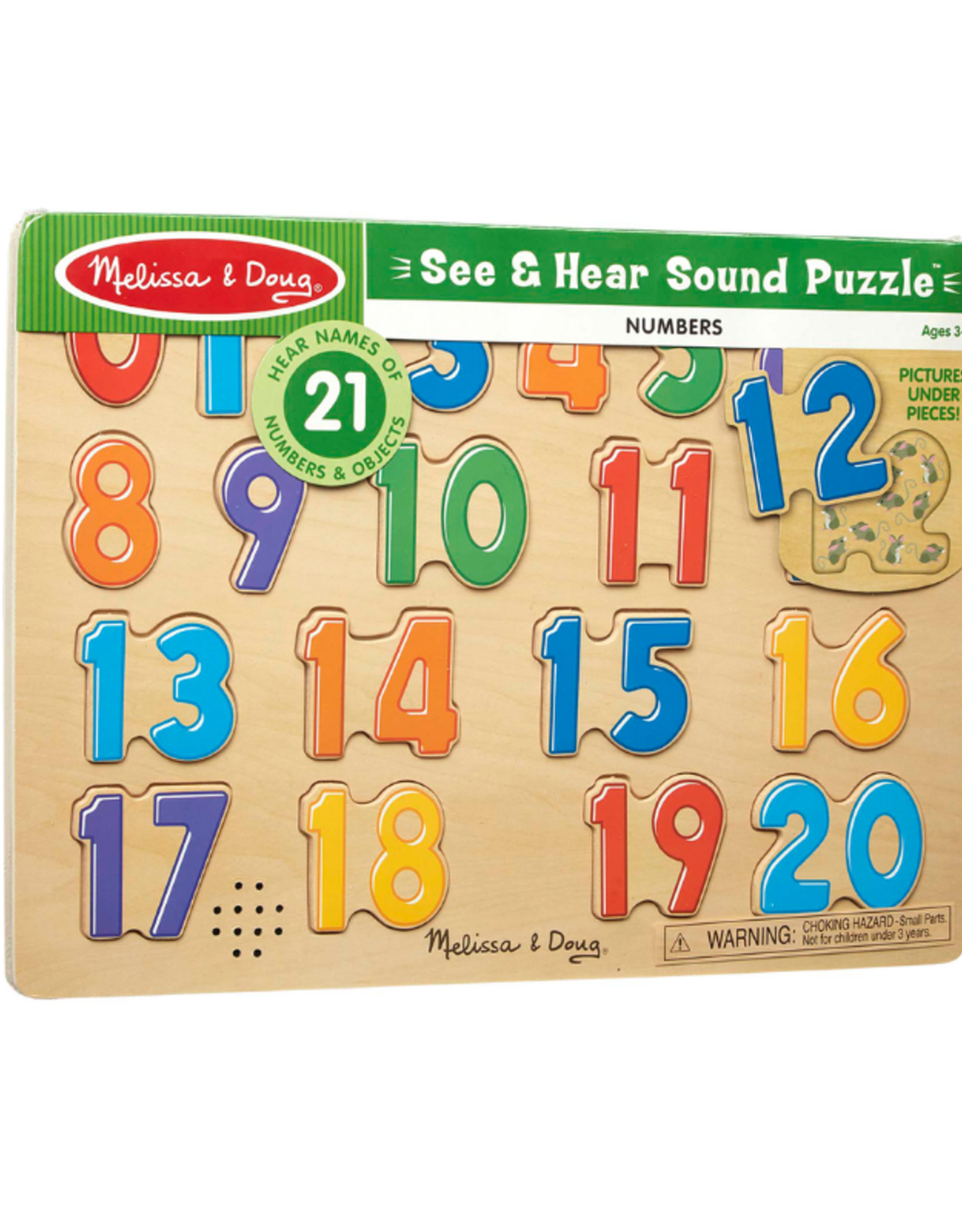 Melissa and Doug Numbers Sound Puzzle (21pc)