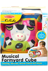 Melissa and Doug Musical Farmyard Cube Learning Toy