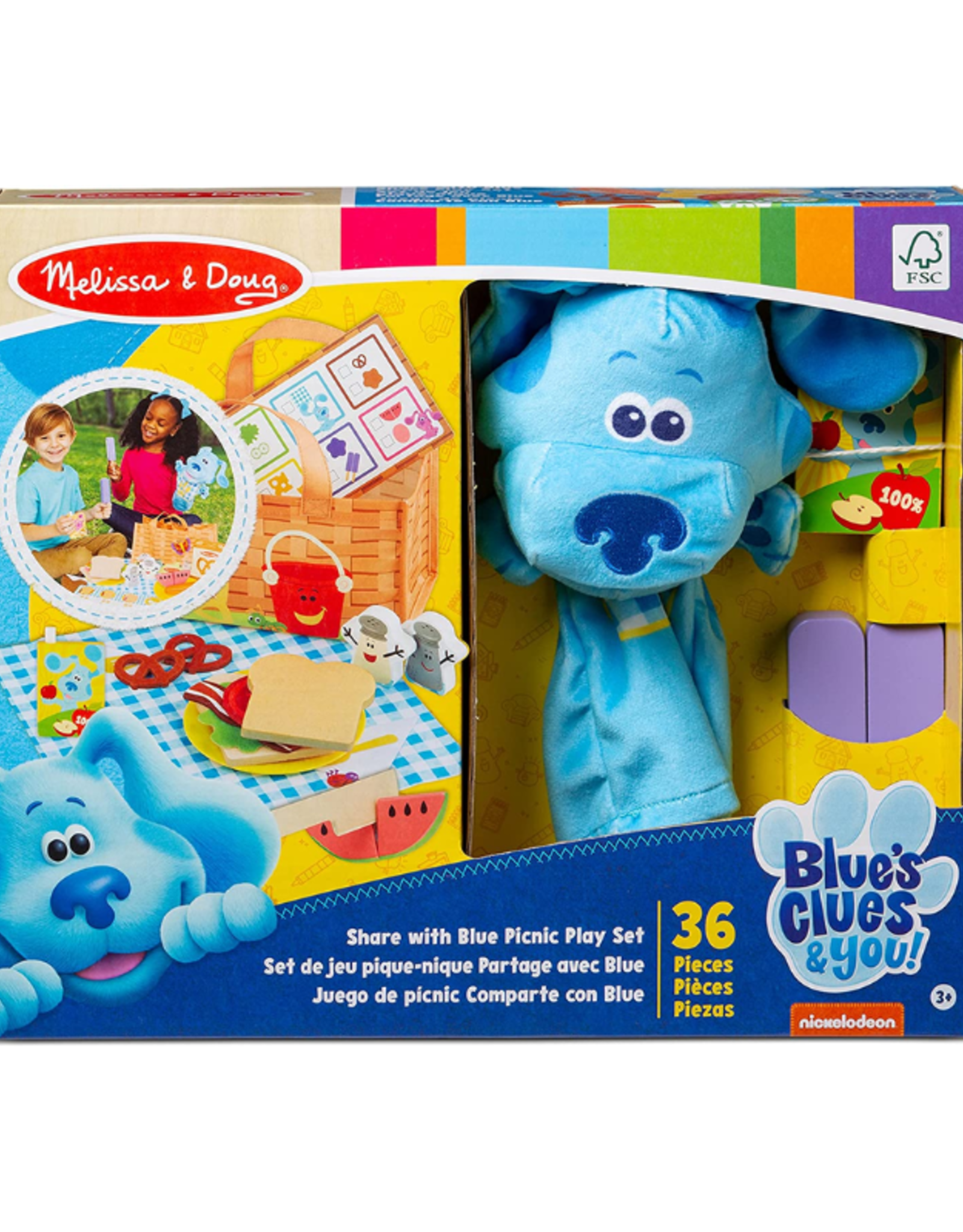 Melissa and Doug Blue's Clues & You! Share with Blue Picnic Play Set